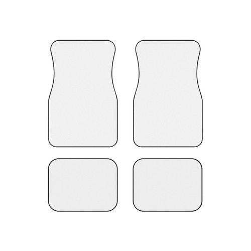 White car mats - white, 4)